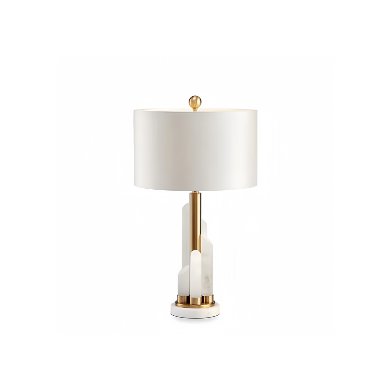Alabaster Column Table Lamp